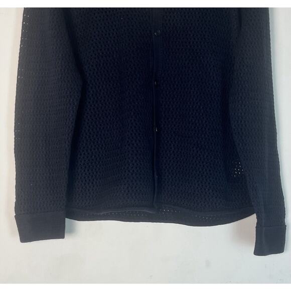 COS Wool Open Knit Collared Cardigan Sweater Size L $135 - Picture 6 of 10